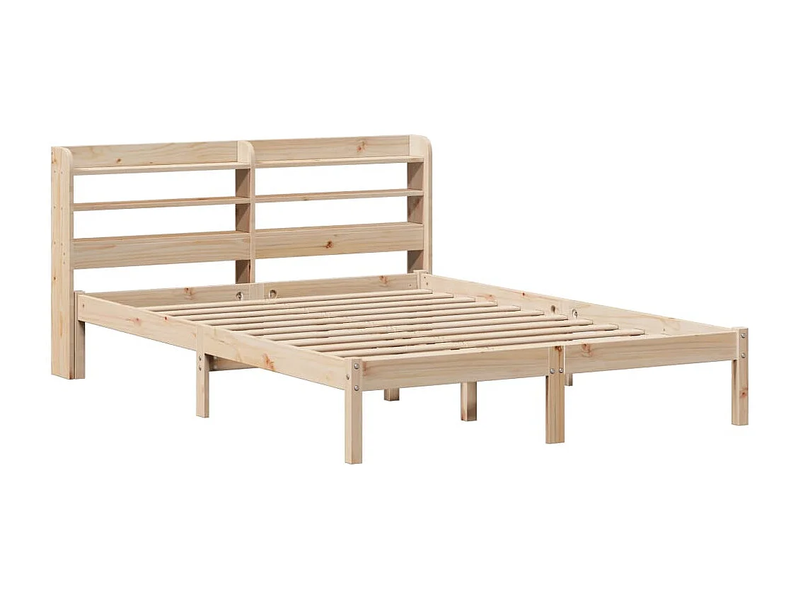 Cadre de lit sans matelas 150x200 cm bois de pin massif