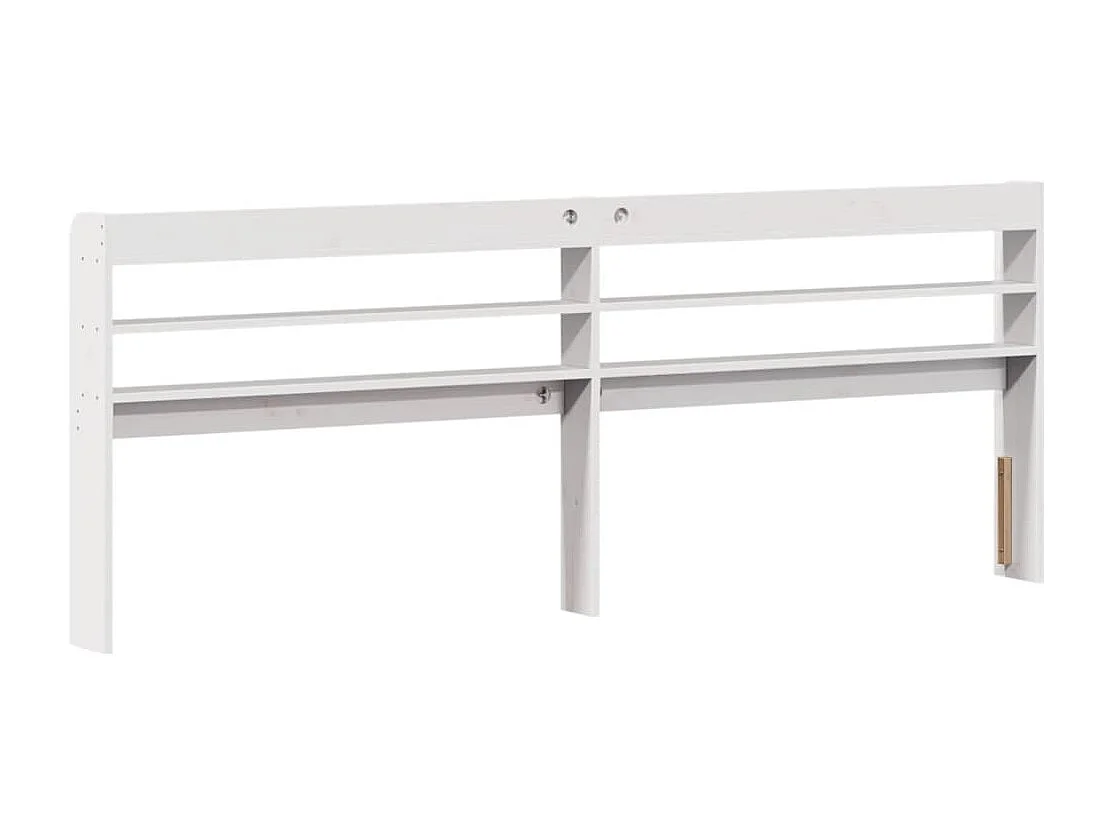 Cama sin colchón madera maciza de pino blanca 180x200 cm