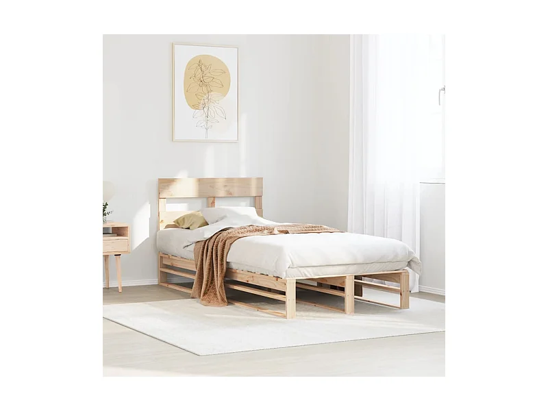 Cama sem colchão 90x190 cm madeira de pinho maciça