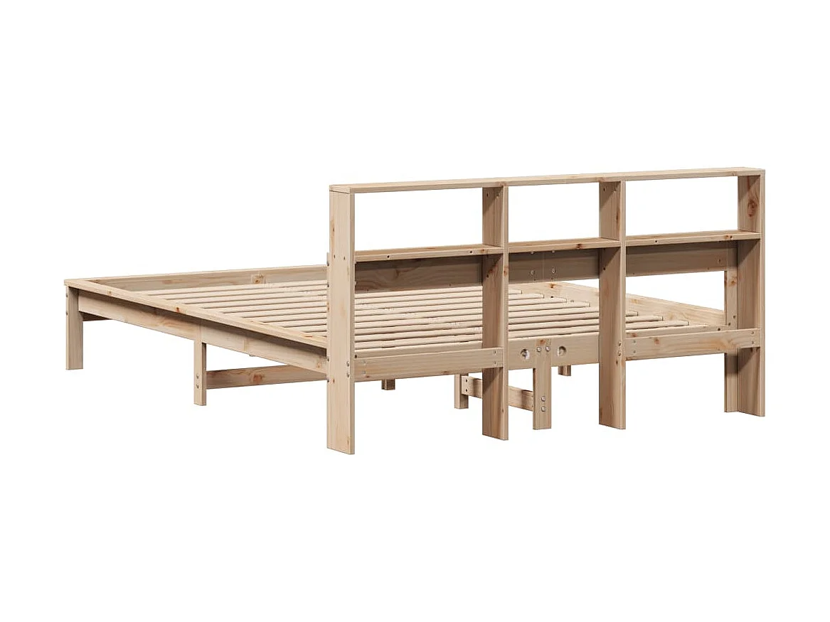 Cadre de lit sans matelas 150x200 cm bois de pin massif
