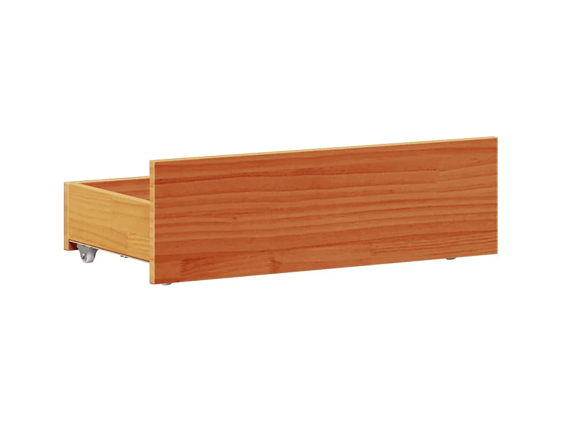 Cama sem colchão com cabeceira 90x200 cm madeira pinho maciça