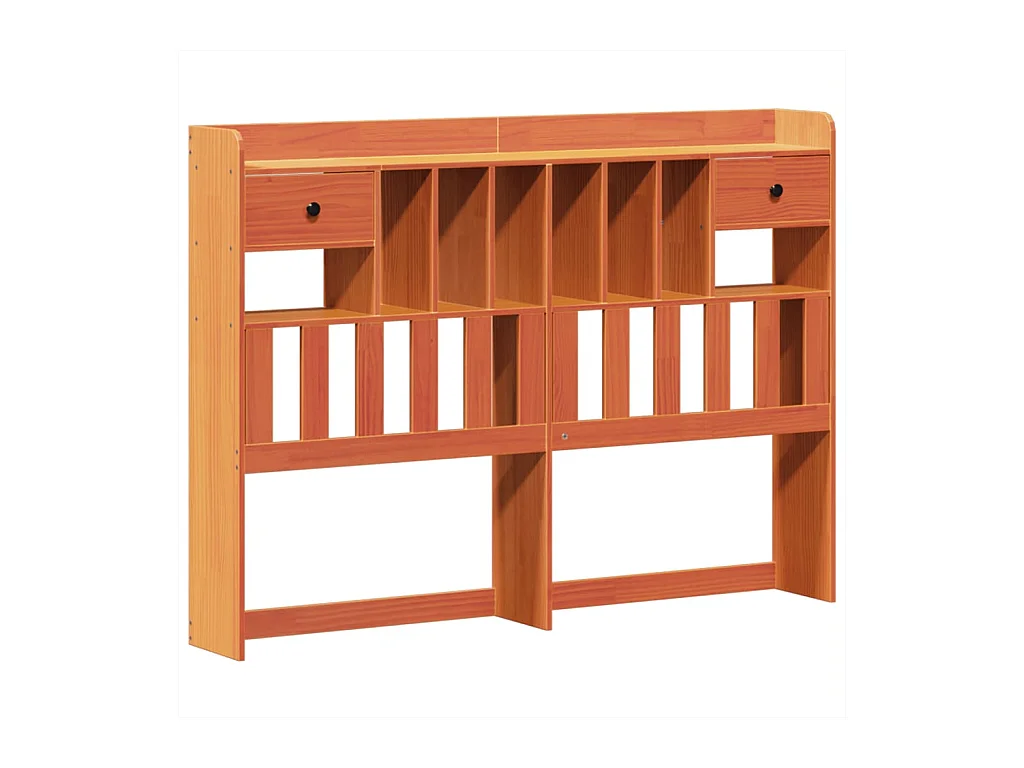 Cadre de lit sans matelas cire marron 140x190cm bois pin massif