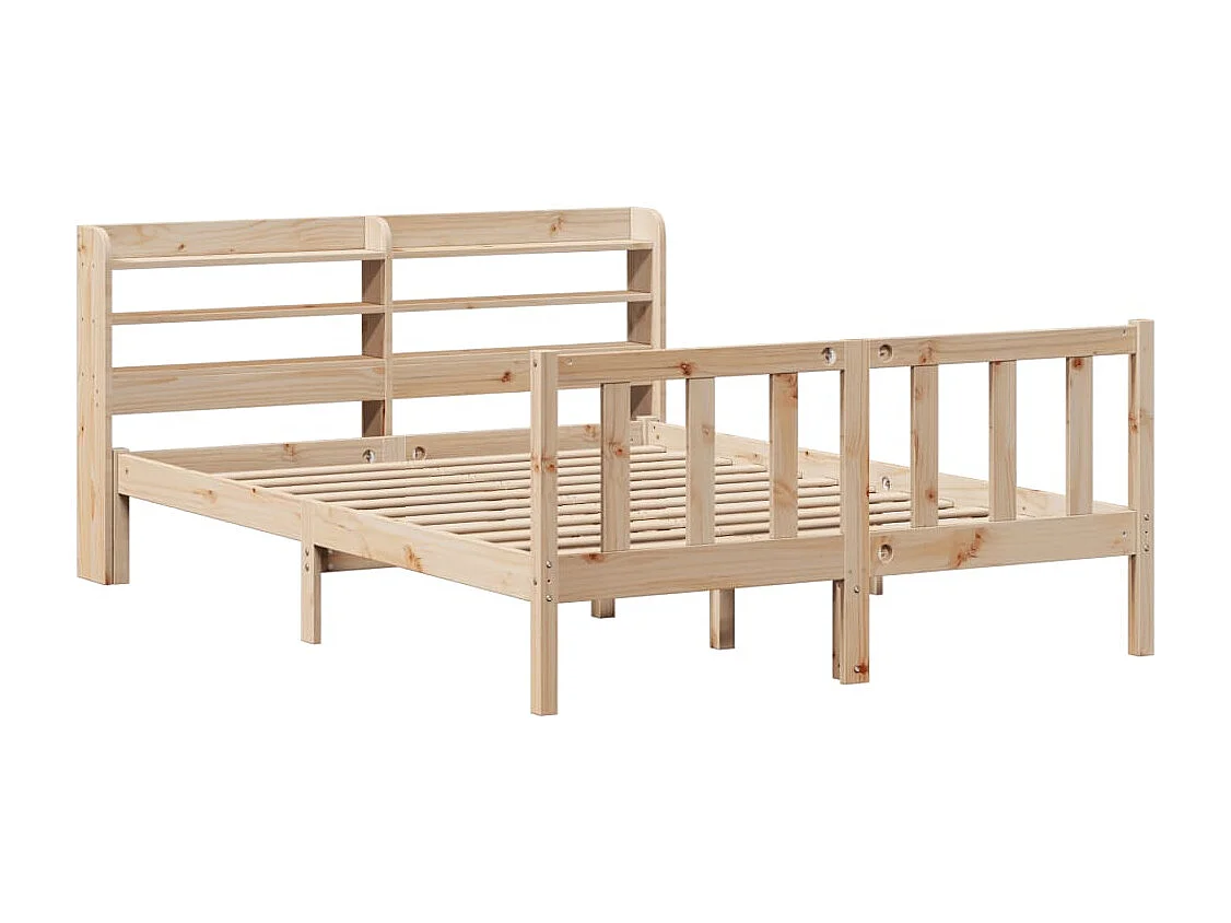 Cadre de lit sans matelas 160x200 cm bois massif de pin