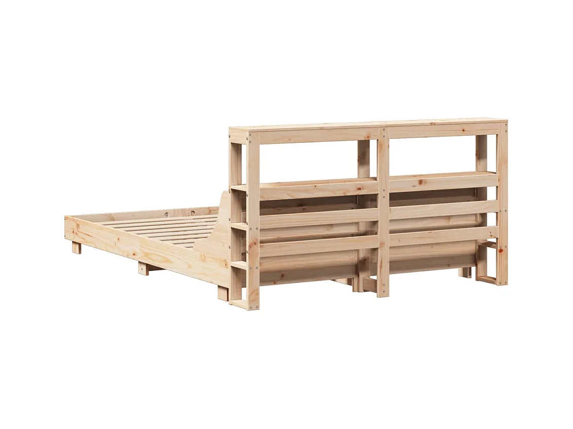 Cadre de lit sans matelas 120x190 cm bois de pin massif