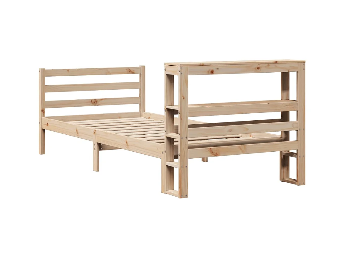 Cadre de lit sans matelas 90x190 cm bois de pin massif