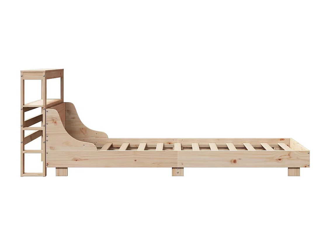 Cadre de lit sans matelas 100x200 cm bois massif de pin