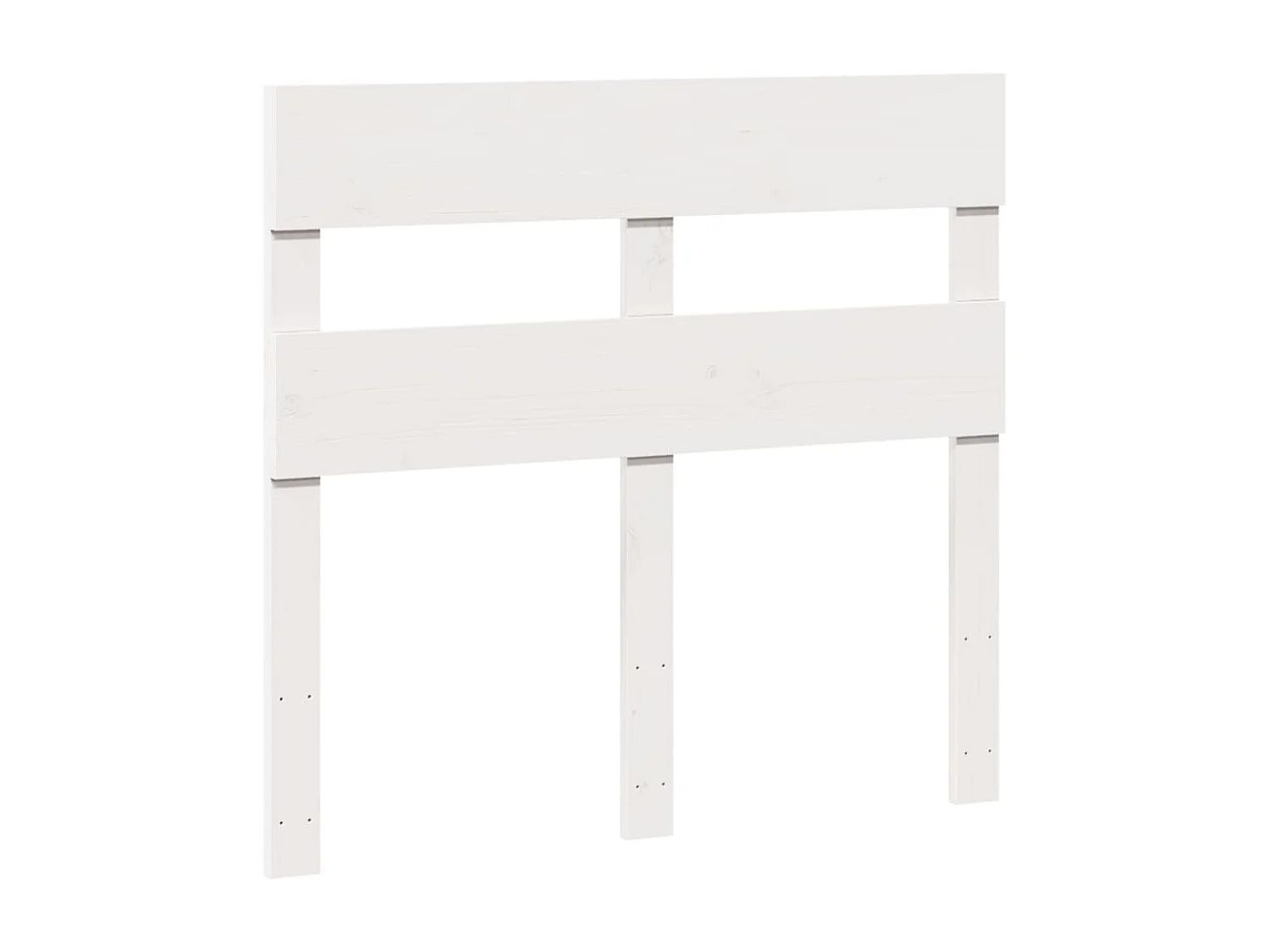 Cama sem colchão 90x200 cm madeira de pinho maciça branco