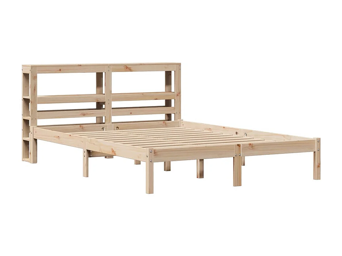 Cadre de lit sans matelas 150x200 cm bois de pin massif