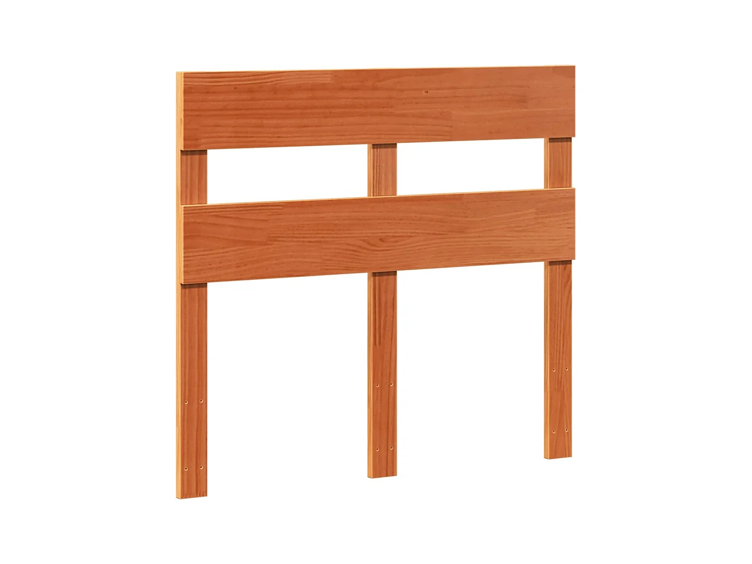 Cama sin colchón madera maciza de pino marrón cera 100x200 cm