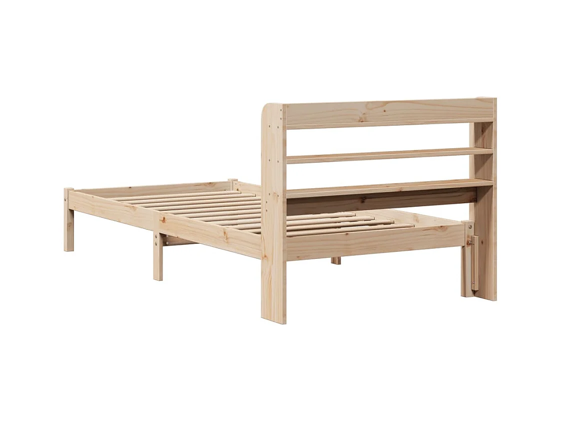 Cadre de lit sans matelas 90x200 cm bois de pin massif