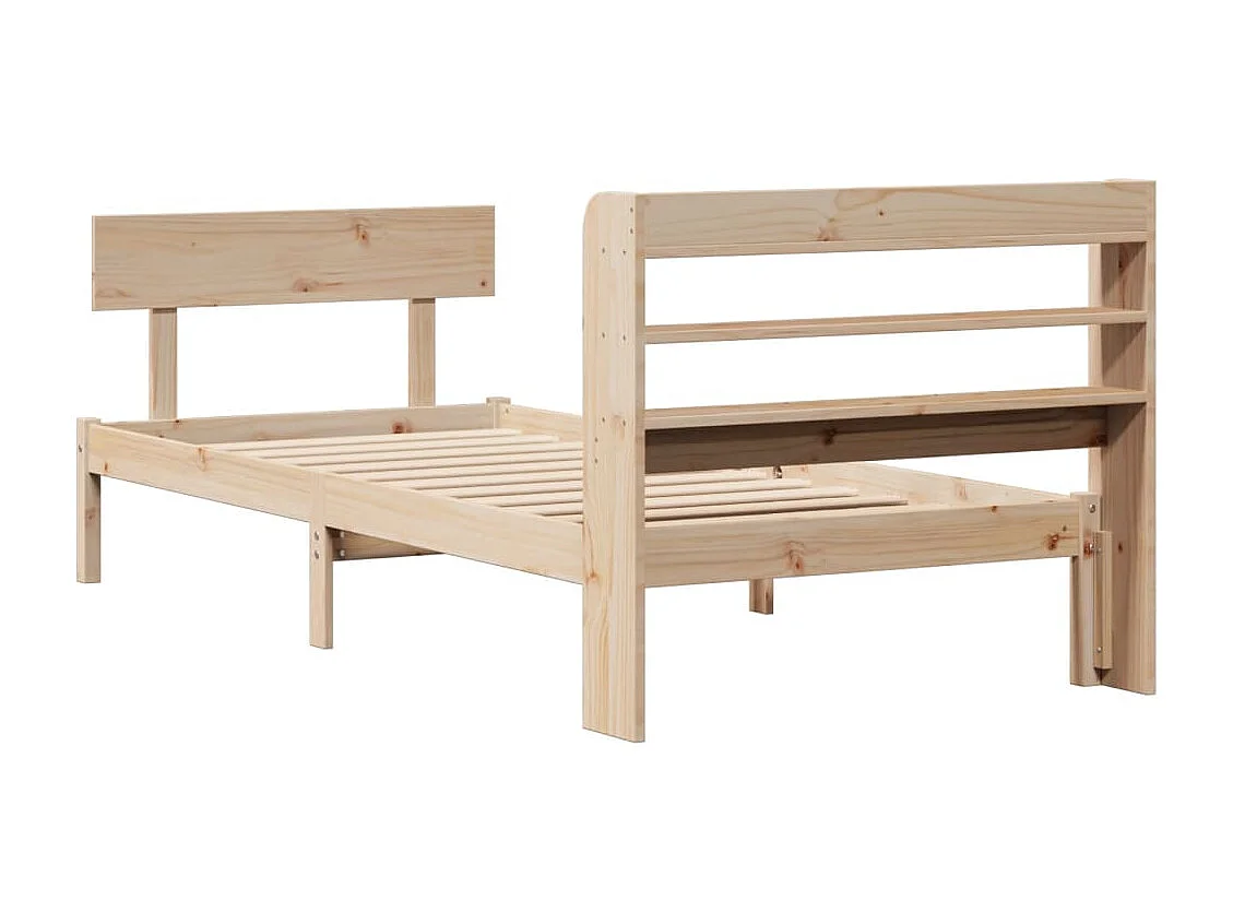 Cama sem colchão 90x200 cm madeira de pinho maciça