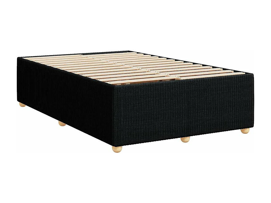 Cadre de lit Noir 120x200 cm Tissu