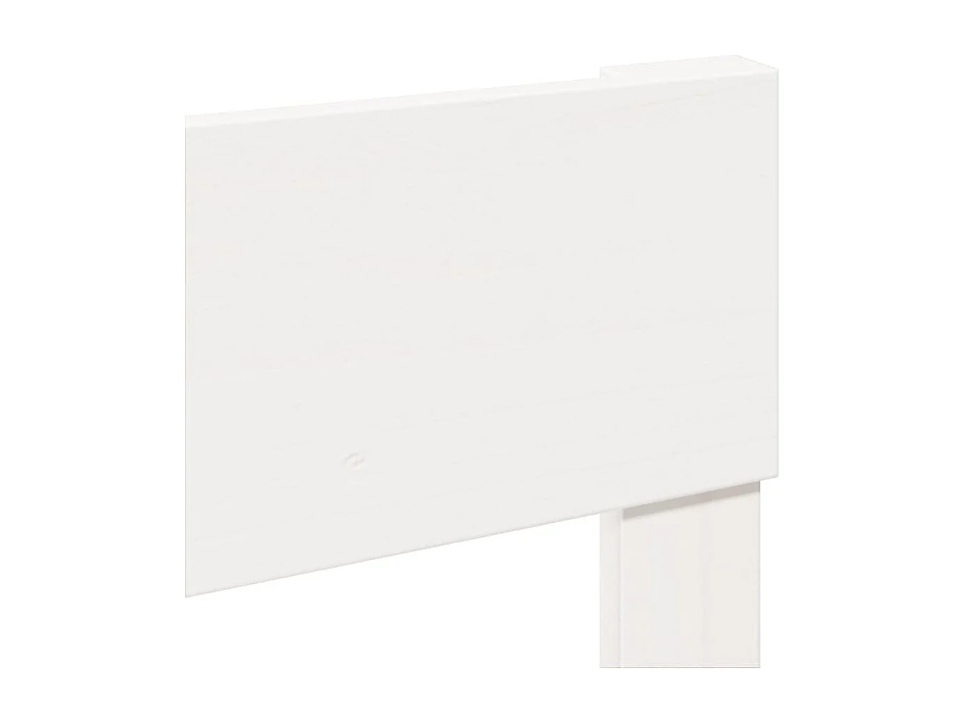 Cama sem colchão 200x200 cm madeira de pinho maciça branco