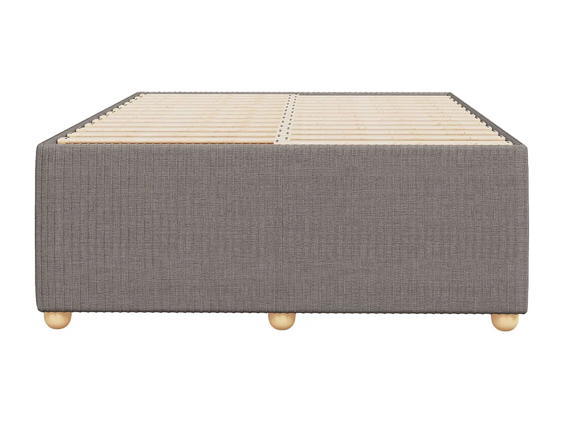 Estructura de cama tela gris taupe 120x190 cm