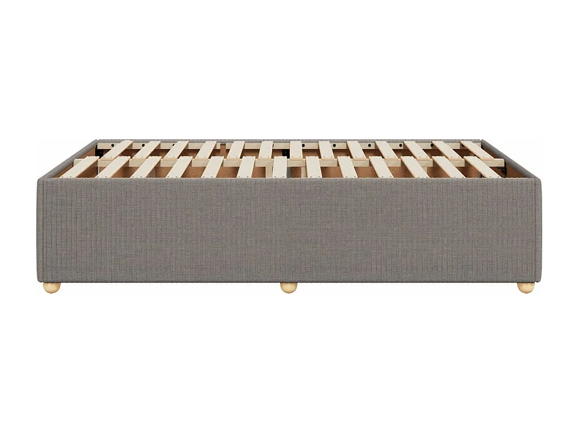 Estructura de cama tela gris taupe 120x190 cm