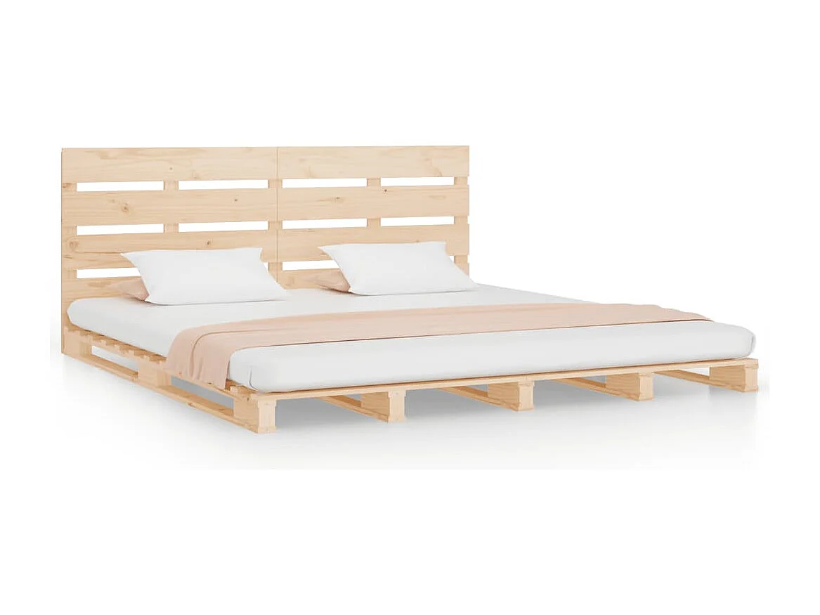 Estructura de cama madera maciza de pino 180x200 cm