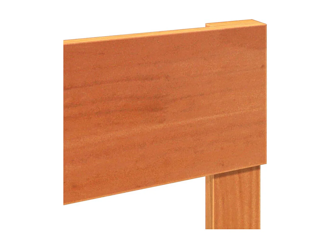 Cadre de lit sans matelas cire marron 75x190 cm bois pin massif