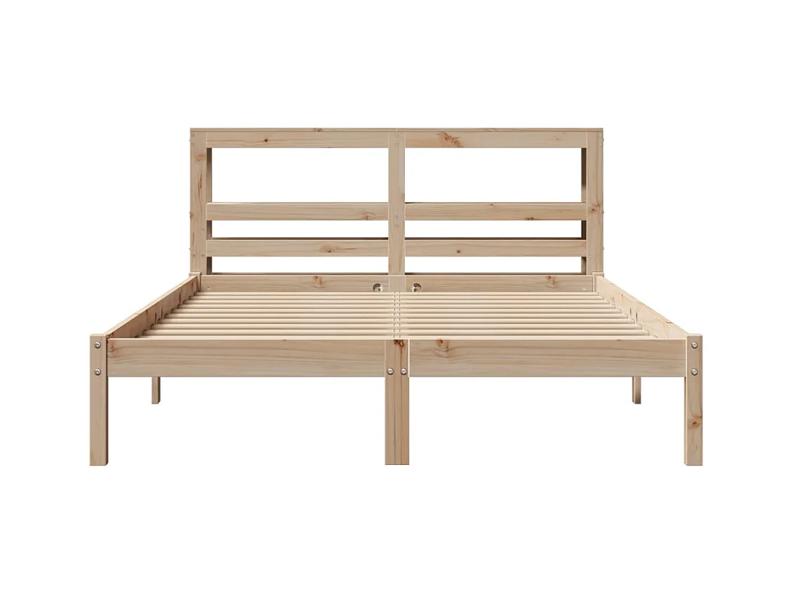 Cadre de lit sans matelas 120x200 cm bois de pin massif