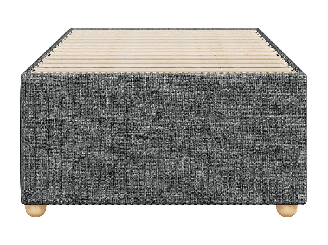 Cadre de lit Gris foncé 90x200 cm Tissu