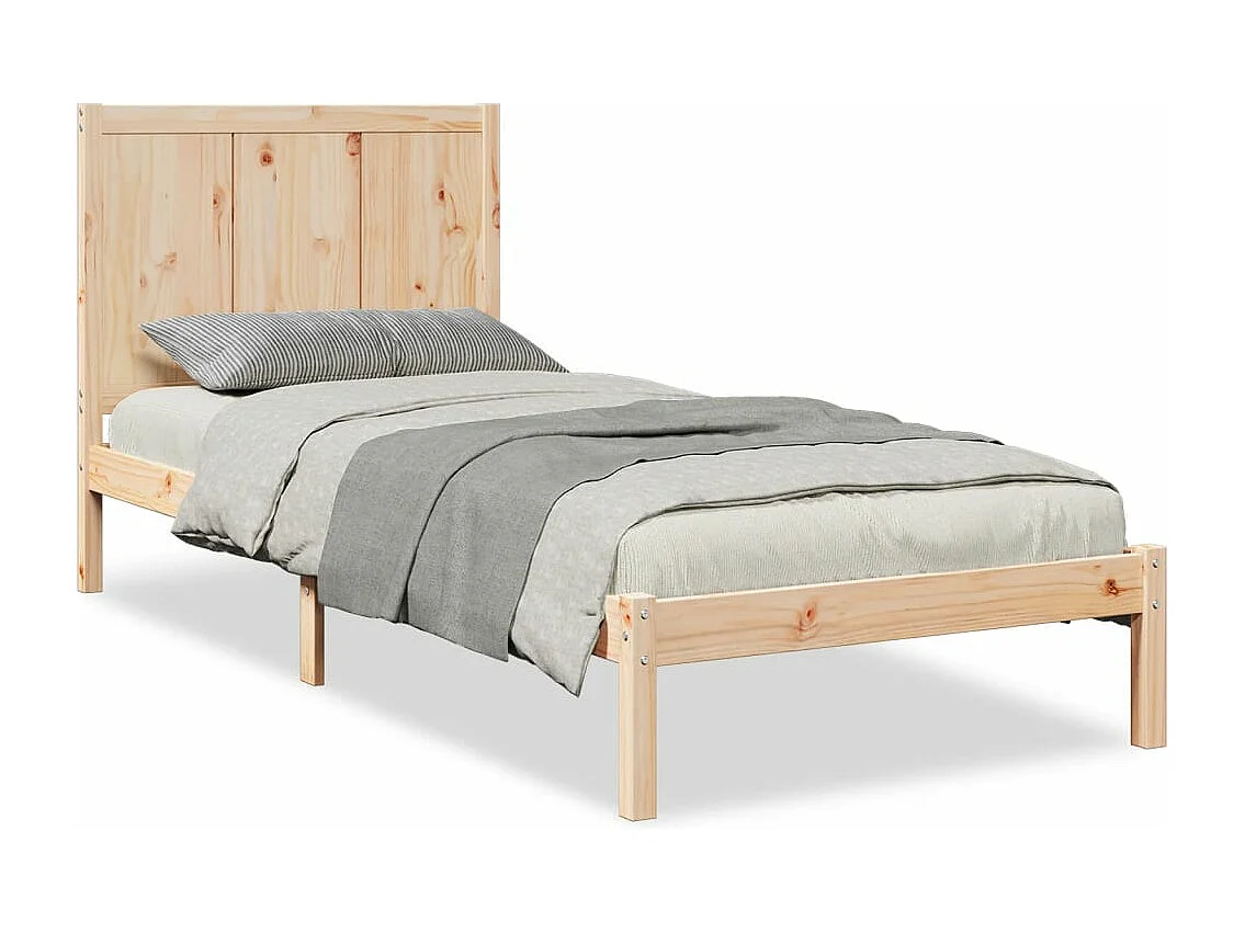 Cama extra longa sem colchão 100x220 cm madeira maciça
