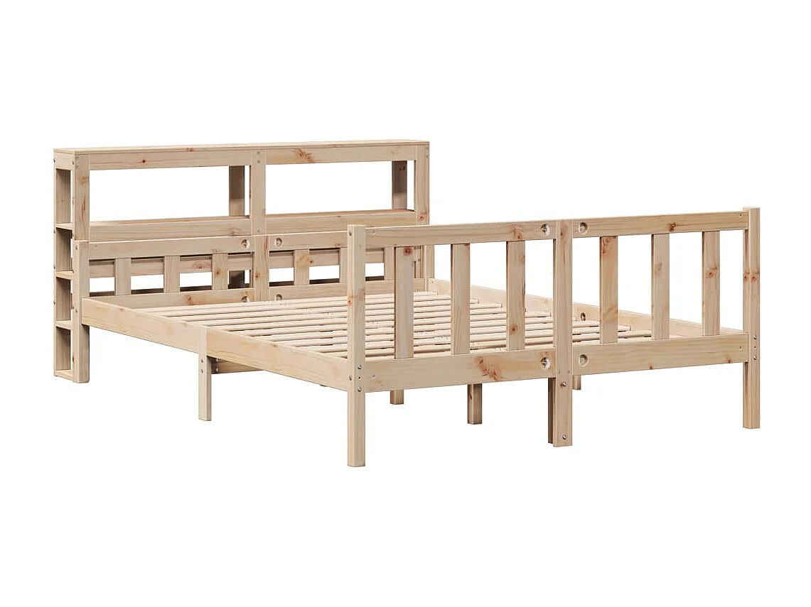 Cadre de lit sans matelas 120x190 cm bois de pin massif