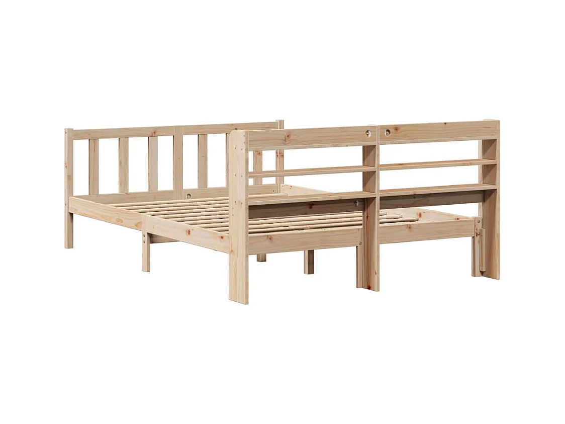 Cadre de lit sans matelas 120x200 cm bois de pin massif