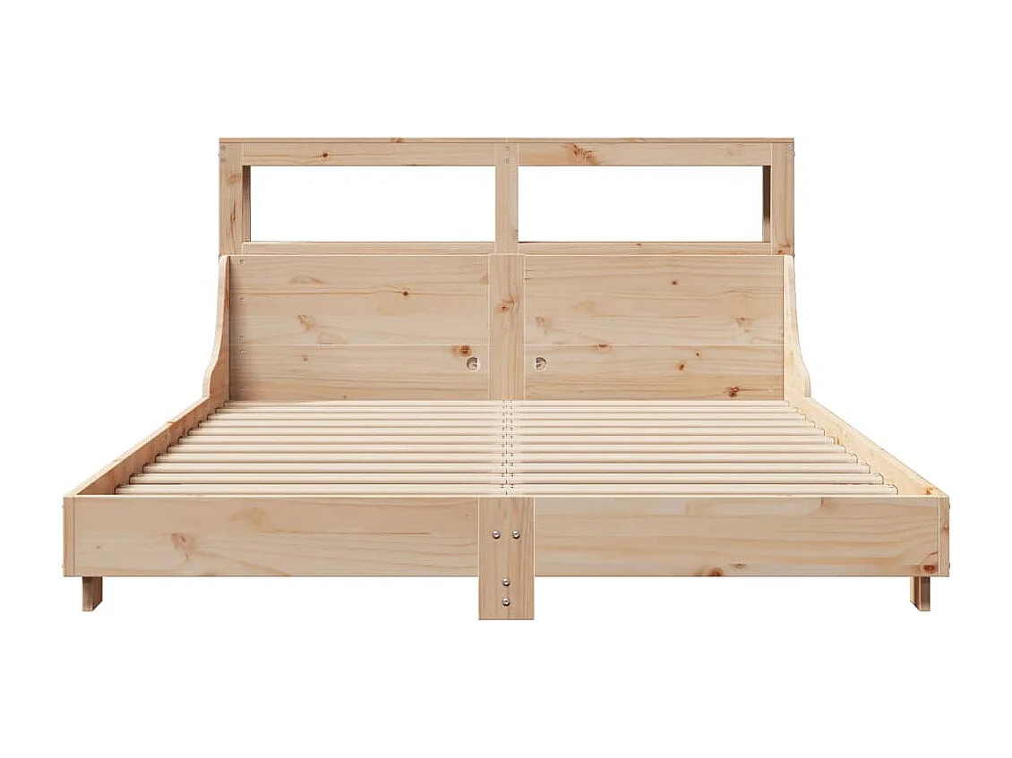 Cama sem colchão 120x200 cm madeira de pinho maciça