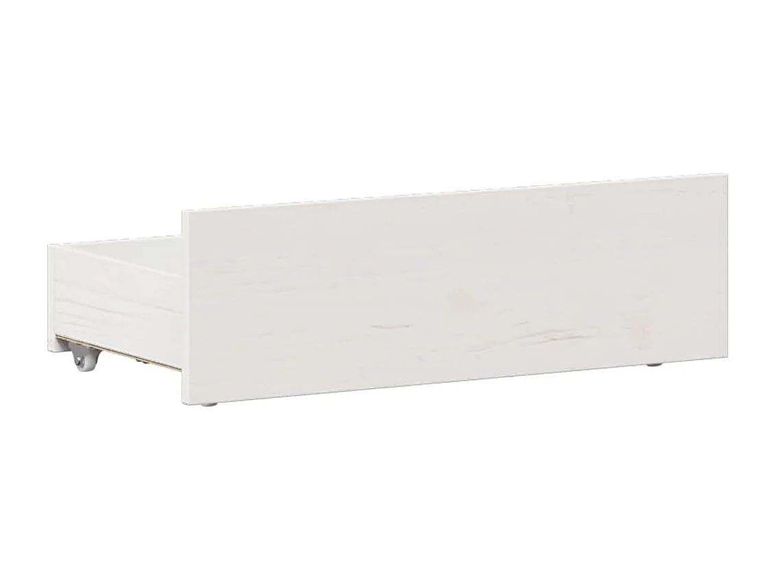 Cama sin colchón y cabecero madera maciza pino blanca 90x190 cm