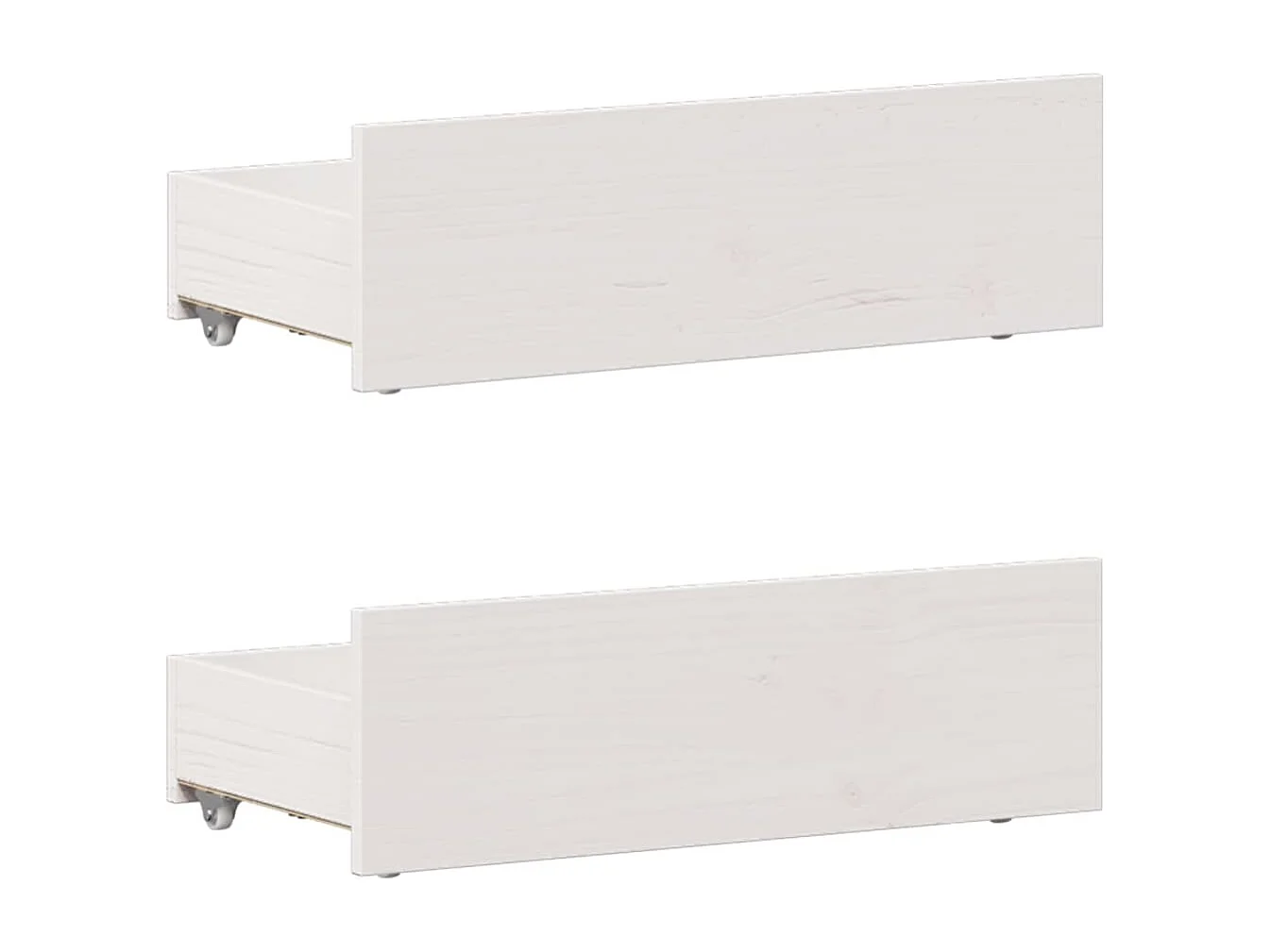 Cama sin colchón y cabecero madera maciza pino blanca 90x190 cm