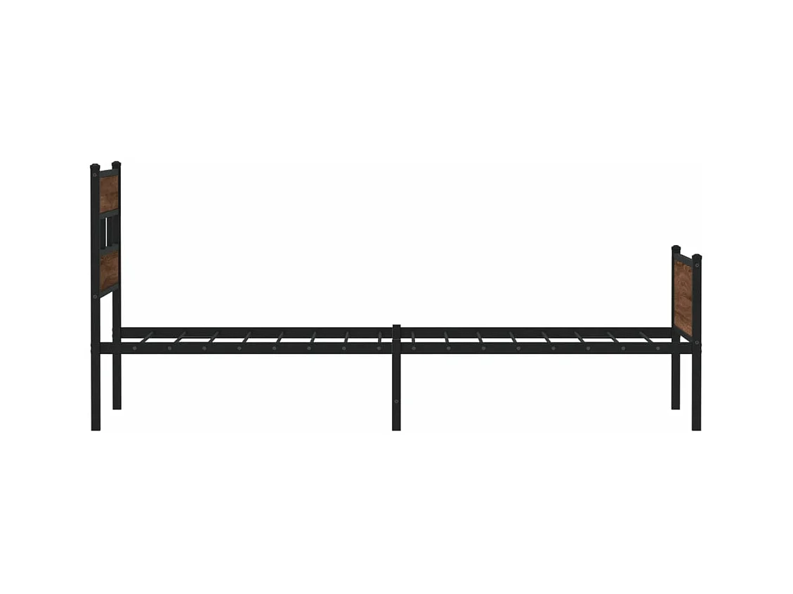 Cadre de lit sans matelas chêne marron 100x190 cm