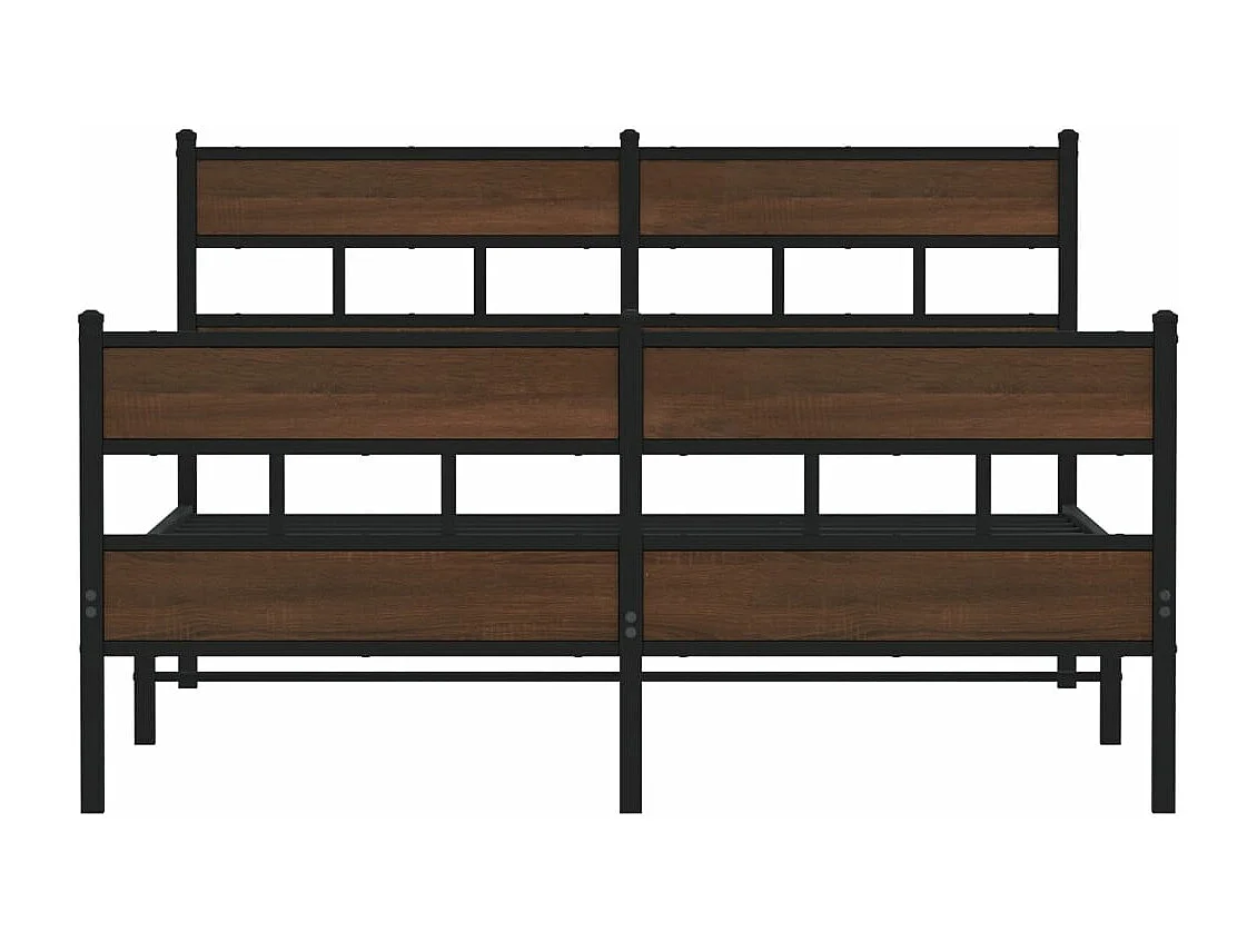 Estructura de cama con cabecero y pie sin colchón 140x190 cm