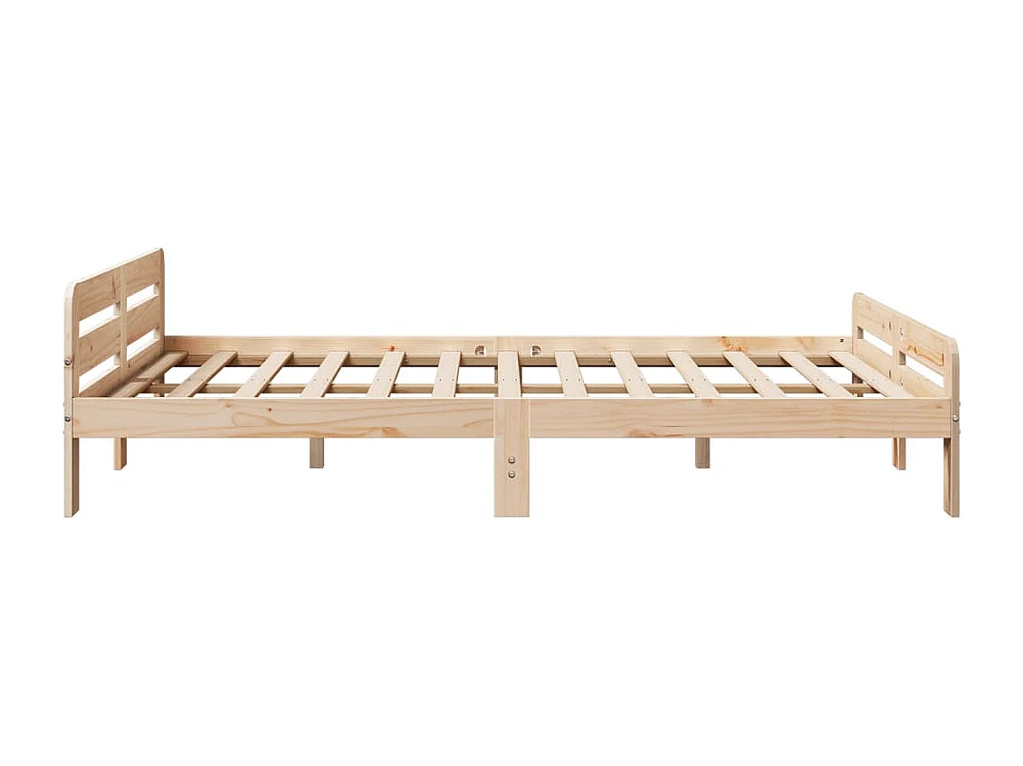 Estructura de cama sin colchón madera de pino blanco 150x200 cm