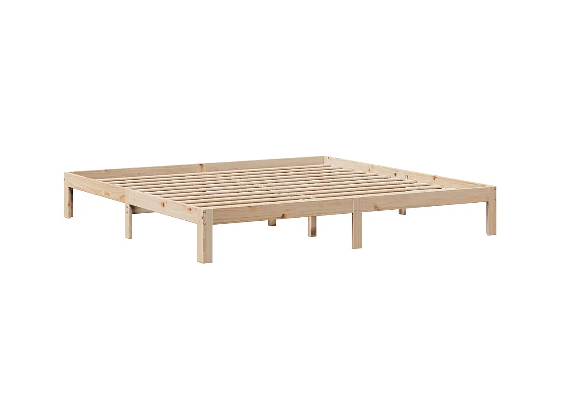 Cadre de lit avec tête de lit 180x200 cm bois de pin massif