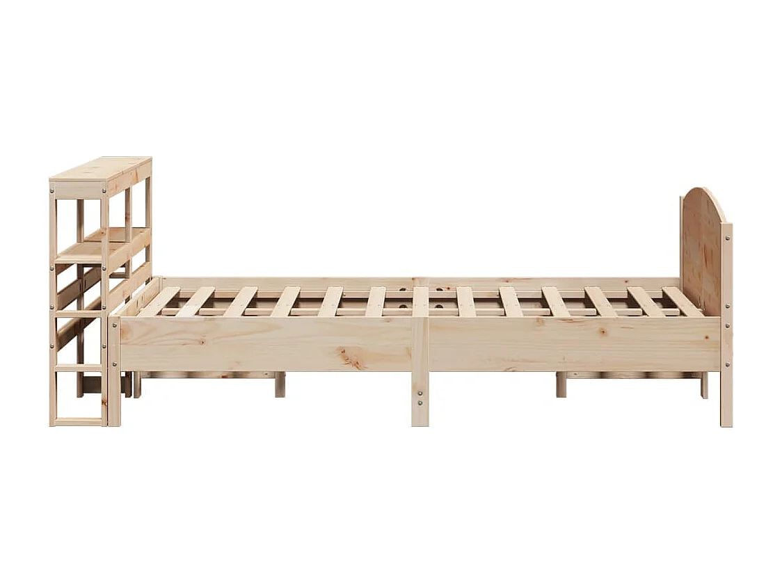Estructura de cama sin colchón madera maciza de pino 120x190 cm