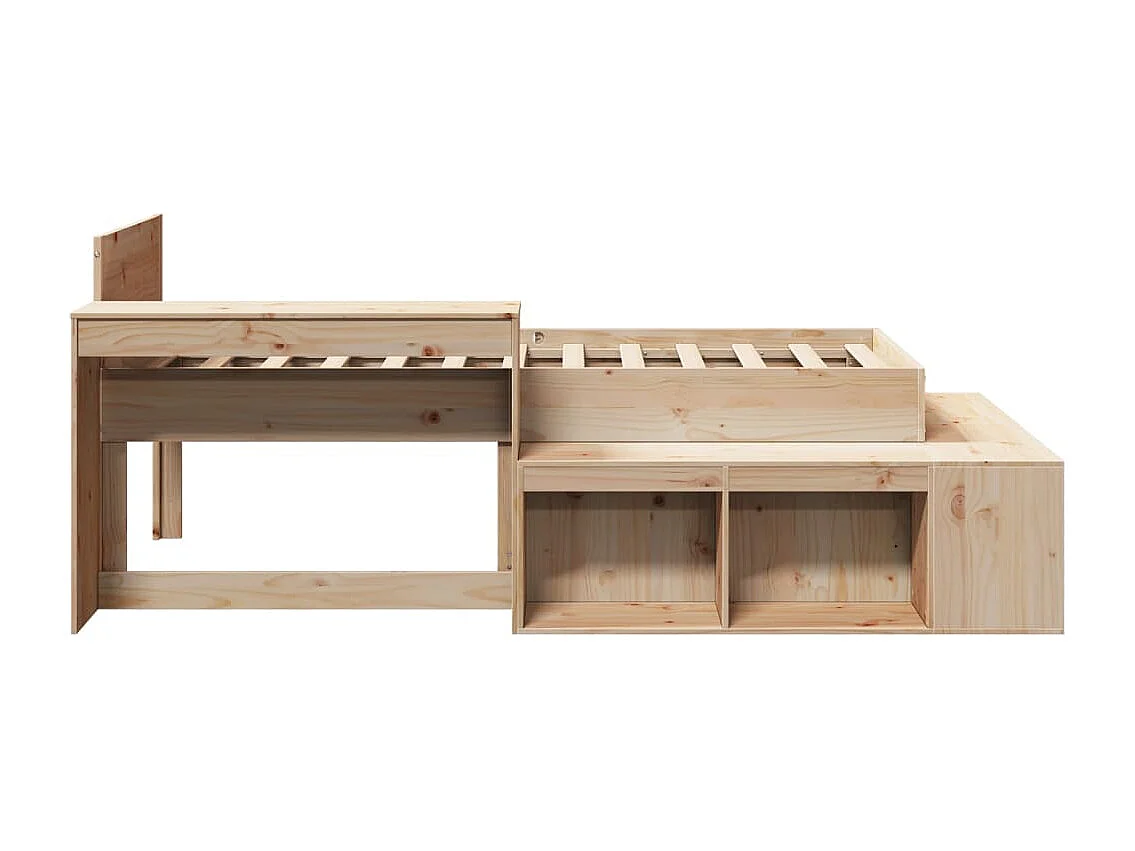 Cadre de lit sans matelas 90x200 cm bois de pin massif