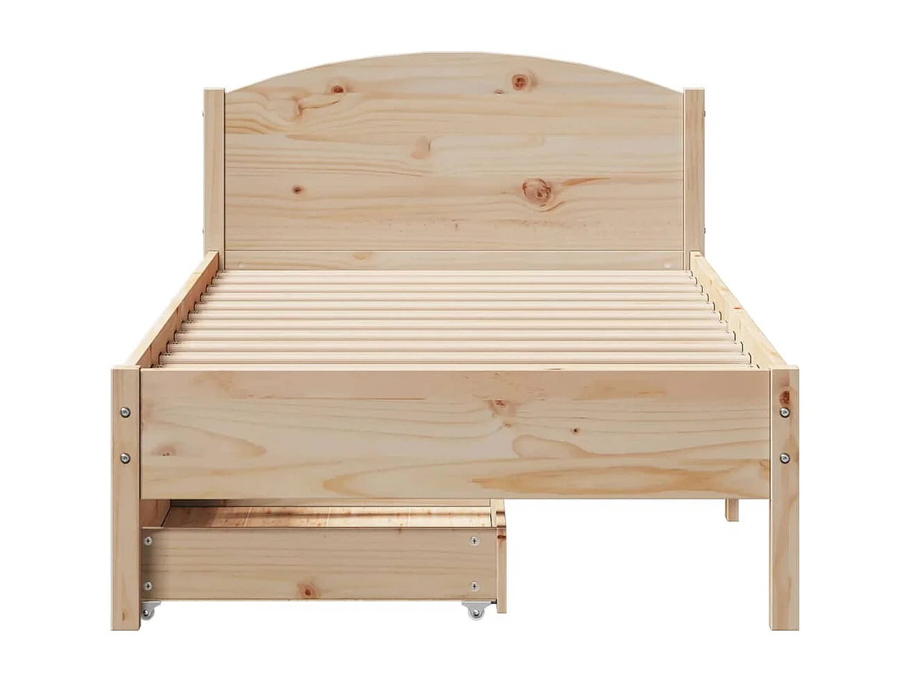 Cama sem colchão 90x200 cm madeira de pinho maciça