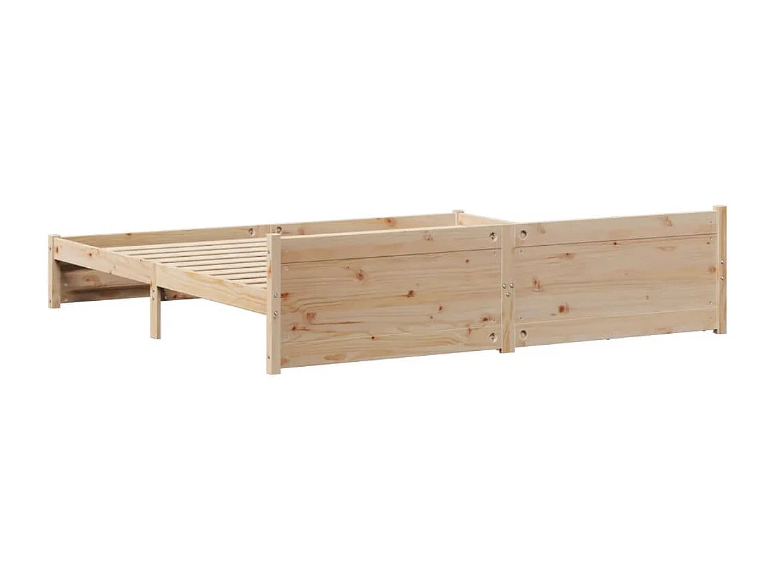 Cadre de lit sans matelas 180x200 cm bois massif de pin