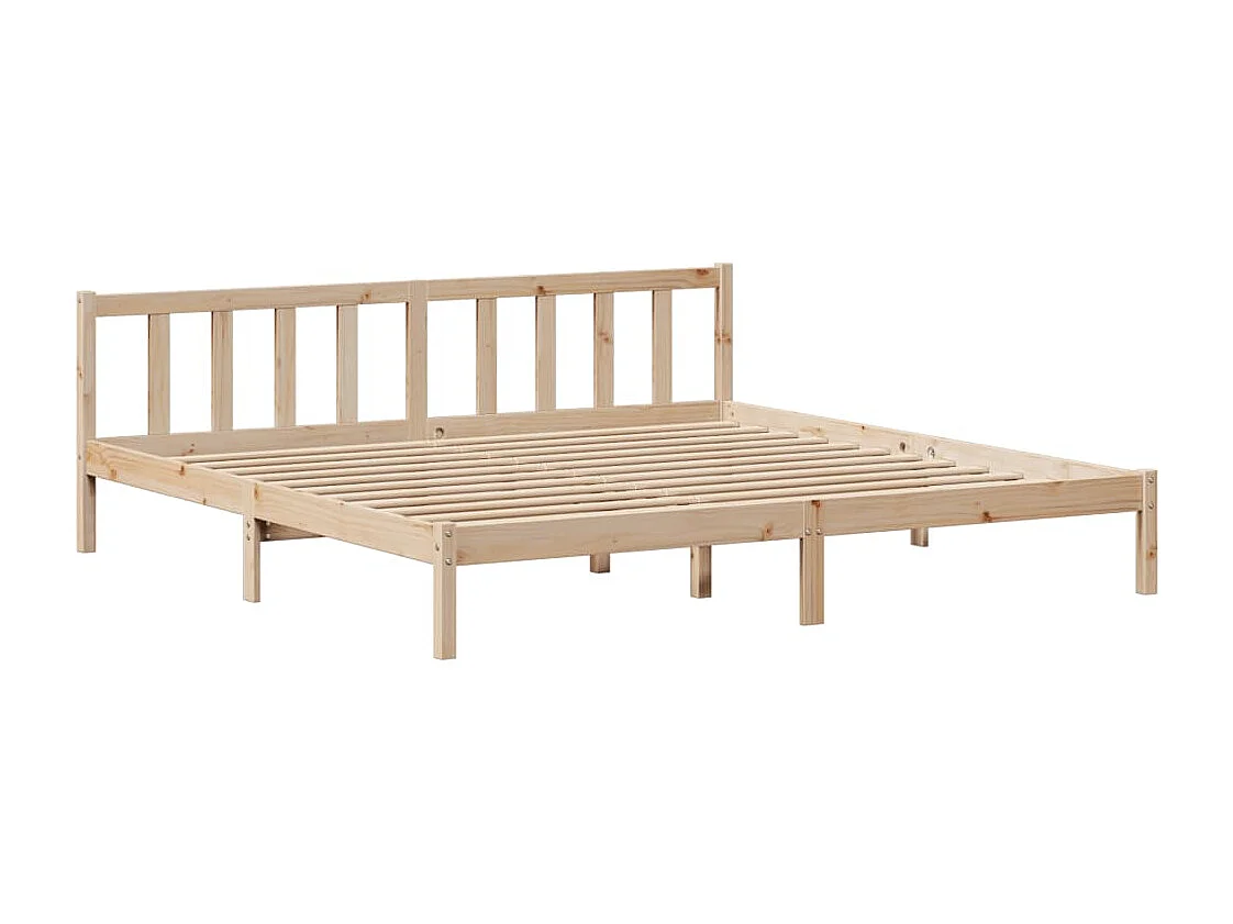 Cadre de lit sans matelas 200x200 cm bois massif de pin