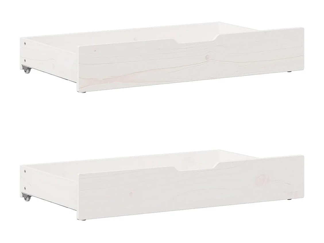 Cadre de lit sans matelas blanc 135x190 cm bois de pin massif