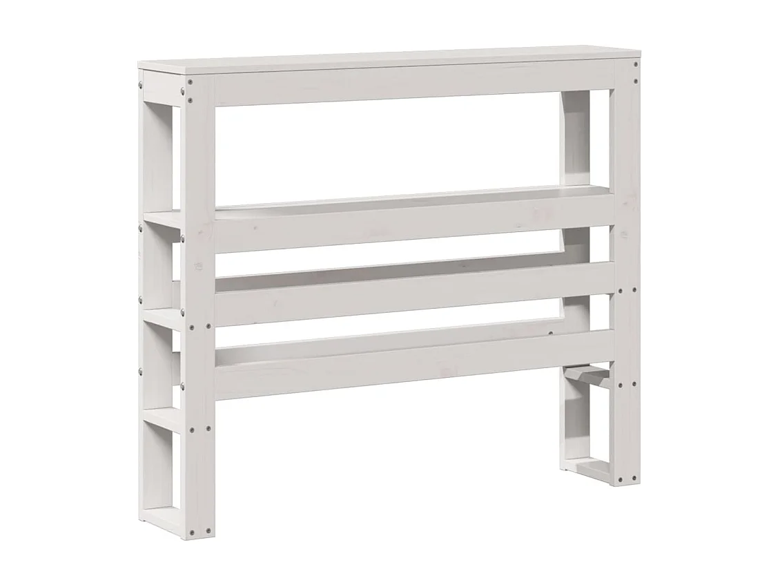 Cama sem colchão 90x190 cm madeira de pinho maciça branco