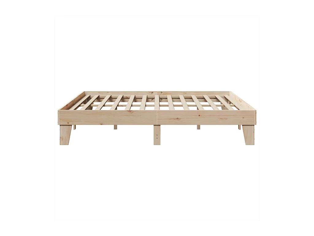 Cadre de lit sans matelas 180x200 cm bois massif de pin