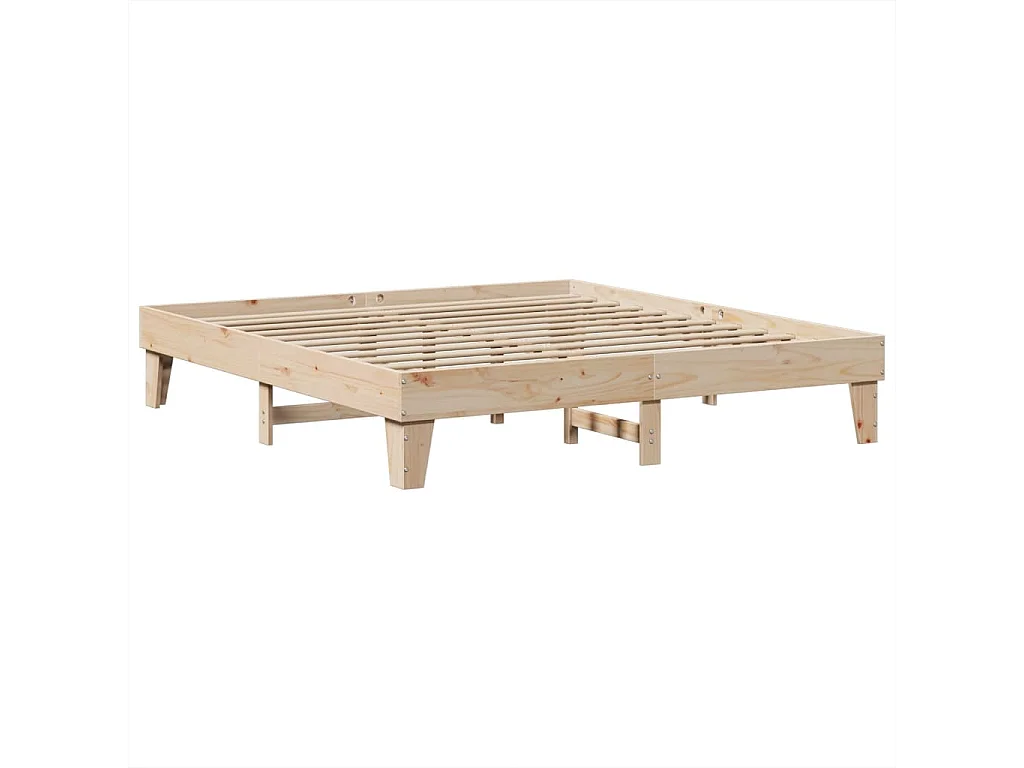 Cadre de lit sans matelas 180x200 cm bois massif de pin
