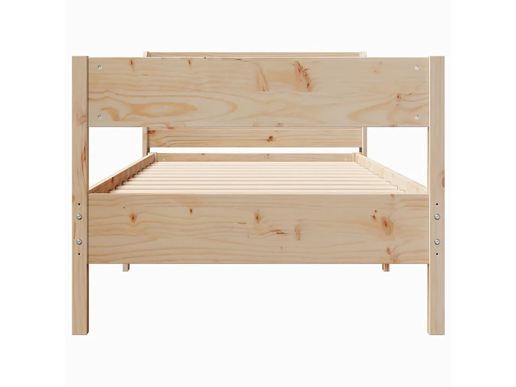Cama sem colchão 90x200 cm madeira de pinho maciça