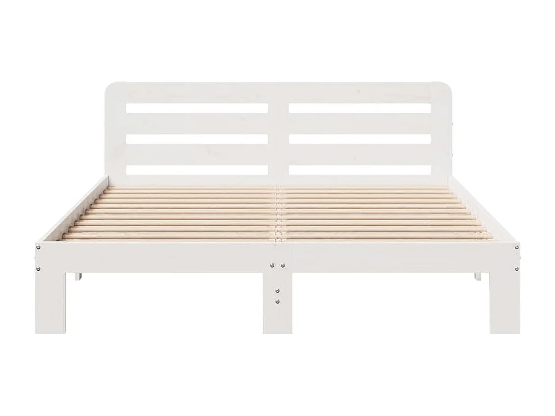 Estructura de cama sin colchón madera maciza de pino 160x200 cm