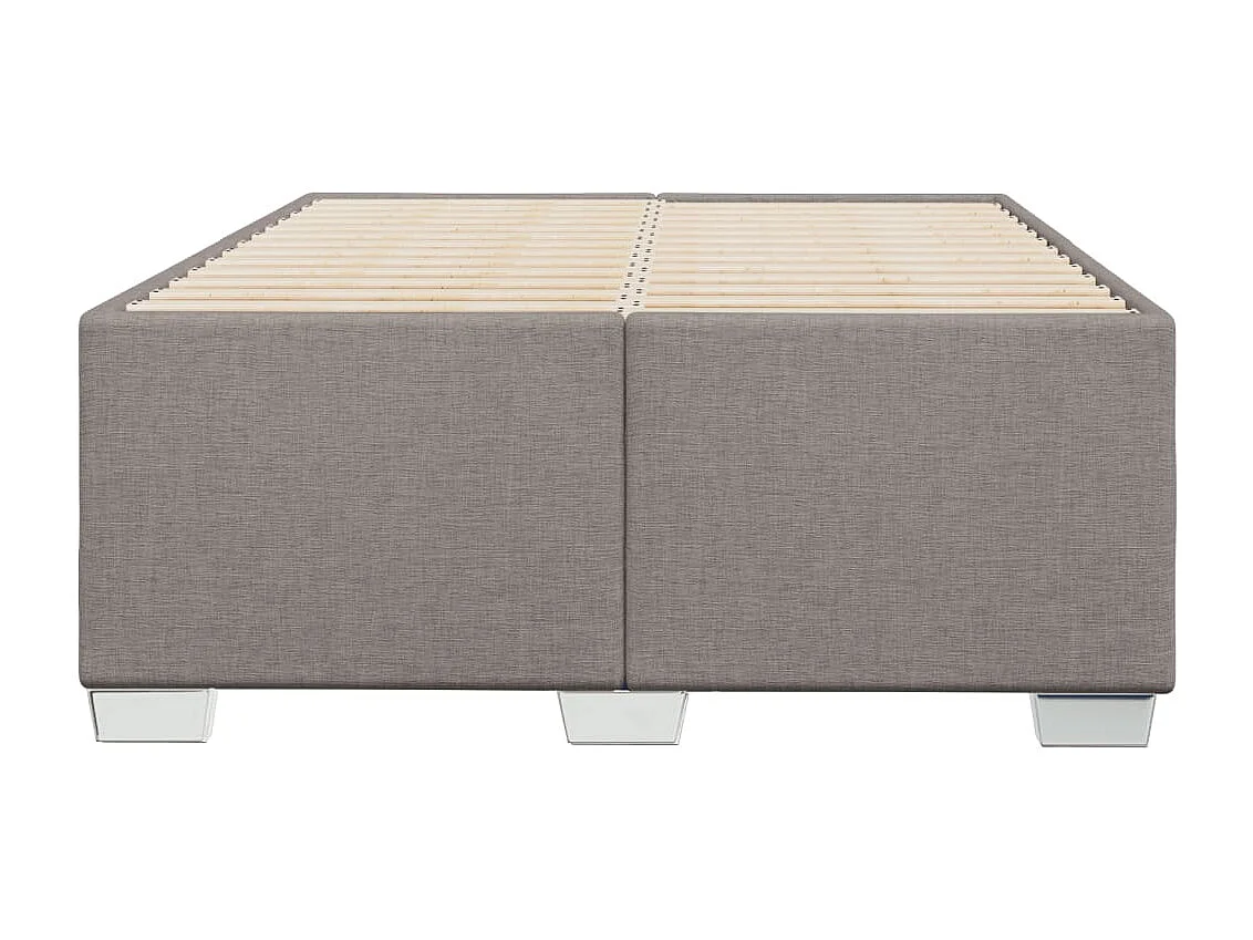 Cadre de lit taupe 120x190 cm tissu