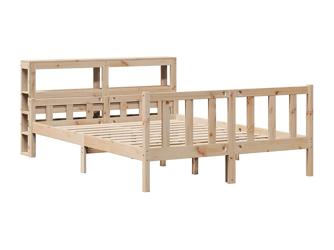 Cadre de lit sans matelas 150x200 cm bois de pin massif