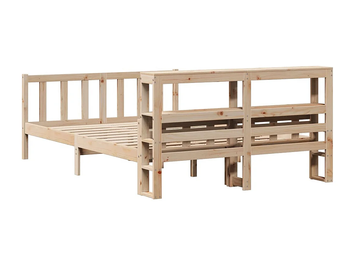 Cadre de lit sans matelas 150x200 cm bois de pin massif