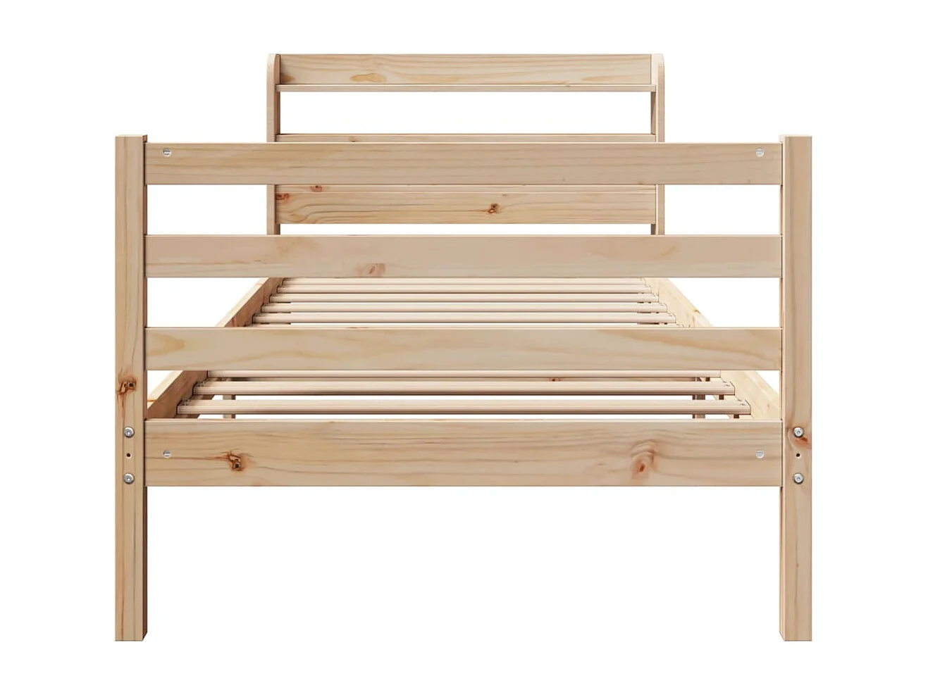 Cadre de lit avec tête de lit 90x190 cm bois de pin massif