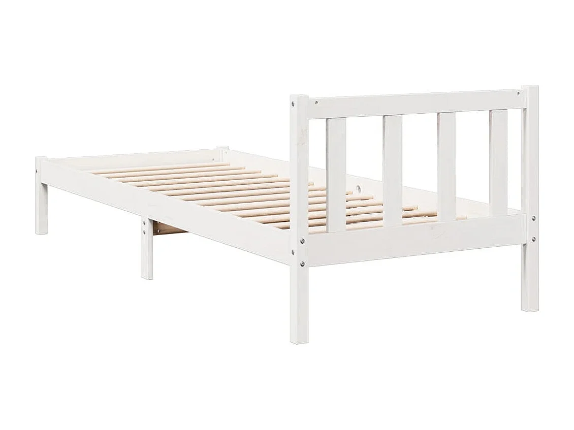 Cadre de lit extra long sans matelas 90x210 cm bois massif pin