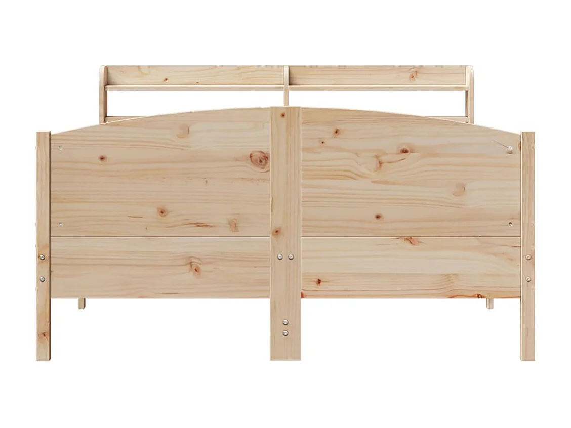 Estructura de cama sin colchón madera de pino maciza 120x200 cm